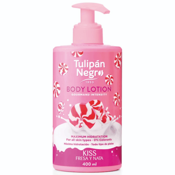 Tulipan Negro Lotiune Pompita Corp Fresa y Nata 400ml