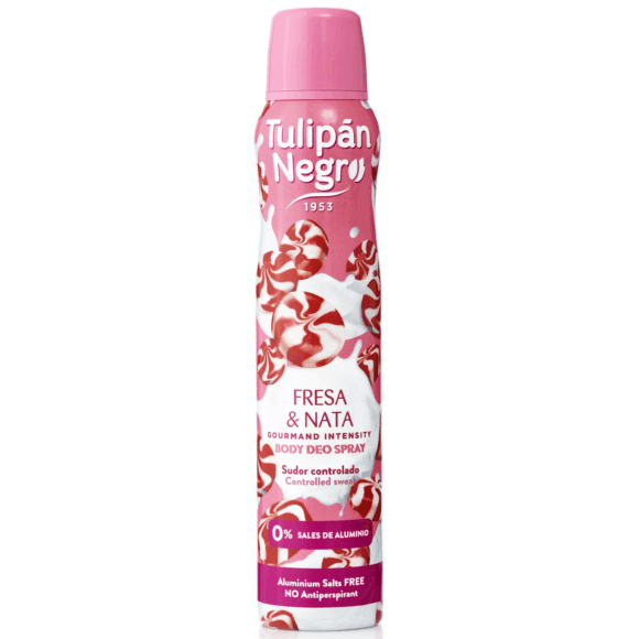 Tulipan Negro Deodorant Spray Fresa Y Nata 200ml