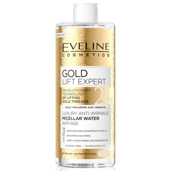Apa Micelara 3in1 24K Gold Lift Expert EVELINE 500ml