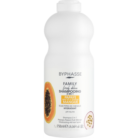 Sampon pentru Toate Tipurile de Par 2in1 Family Fresh Delice BYPHASSE 750ml