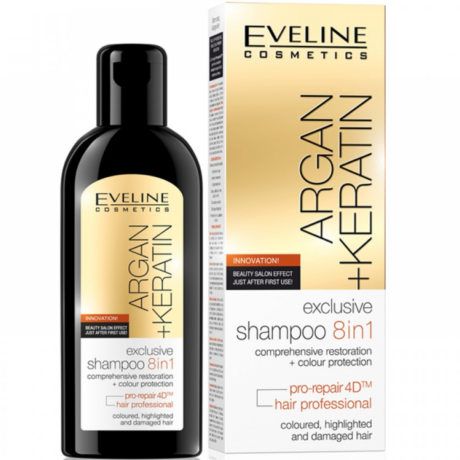 Sampon cu Ulei de Argan si Keratina EVELINE 150ml